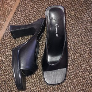 Forever 21 slip on heels